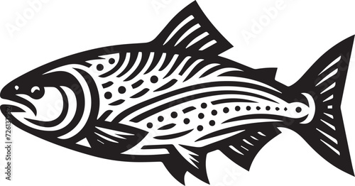 Fish Full Body Vector Silhouette
