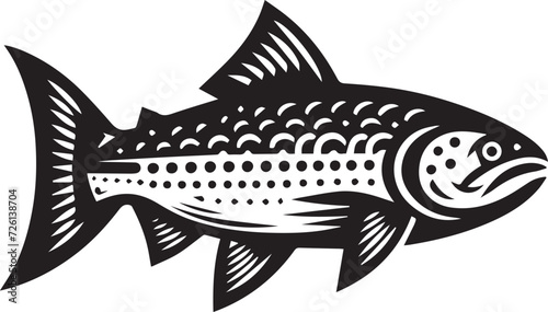 Fish Full Body Vector Silhouette