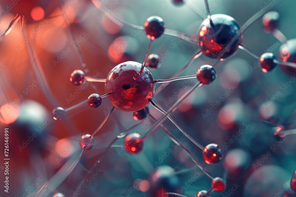 Obraz premium Summary: Key concepts of atom and molecule abstraction.