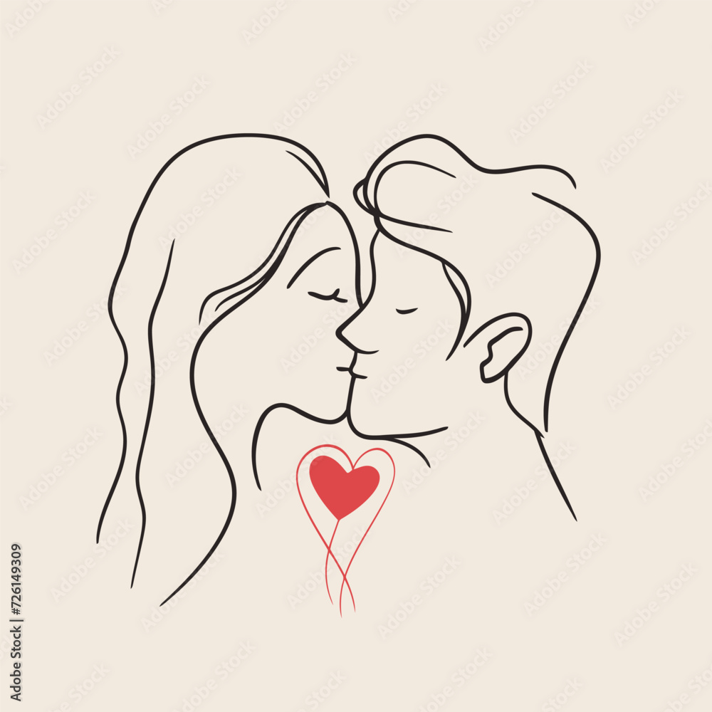 Outline graphic of love couple isolated background symbol Outline graphic of love couple isolated background symbol