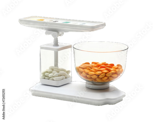 A photo of a pharmacist Scales isolated on white background.