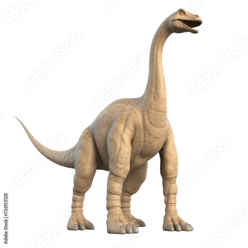 Cartoon Brachiosaurus PNG Cutout, Generative AI