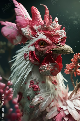 Wallpaper Mural A close up portrait of a rooster Torontodigital.ca