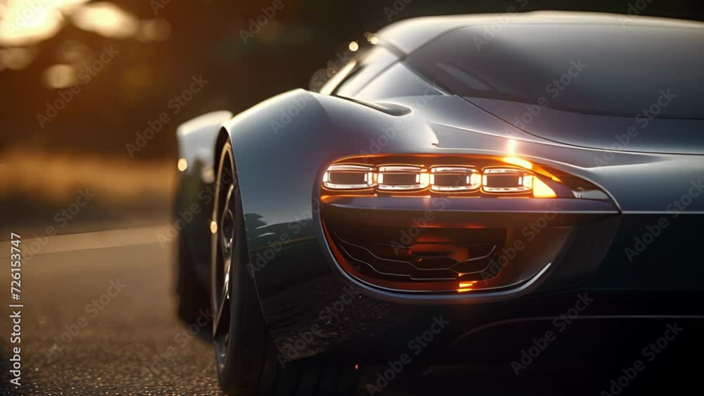 The signature squaredoff headlights of a British sports car a symbol of its sophisticated and refined heritage. The signature squaredoff headlights of a British sports car a symbol of its sophisticated and refined heritage.