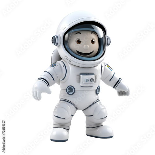 Wallpaper Mural 3D Cartoon Style Spaceman Astronaut Logo Illustration No Background Perfect for Print on Demand Torontodigital.ca