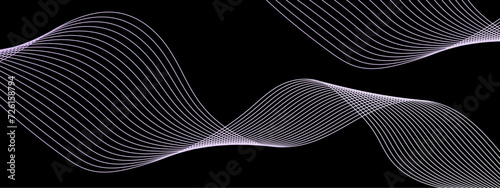 Abstract colorful wave line transparent background modern stream wave background and wave curve lines background. Vector business Illustration pattern of lines in transparent background	
