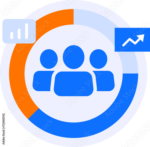  business statistics group modern icon illustration