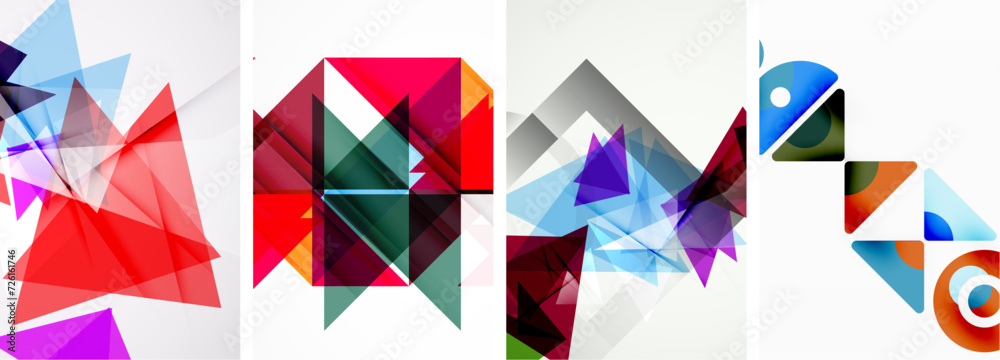 Triangle poster set for wallpaper, business card, cover, poster, banner, brochure, header, website Triangle poster set for wallpaper, business card, cover, poster, banner, brochure, header, website