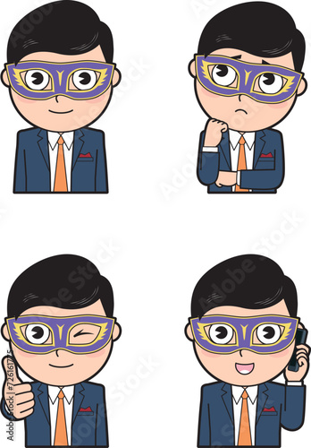 仮面を付けた男性⑤