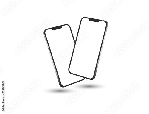 laptop phone desktop mockup iphone like silver white background smartphone render