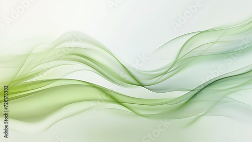 A Light Green Abstract Wave