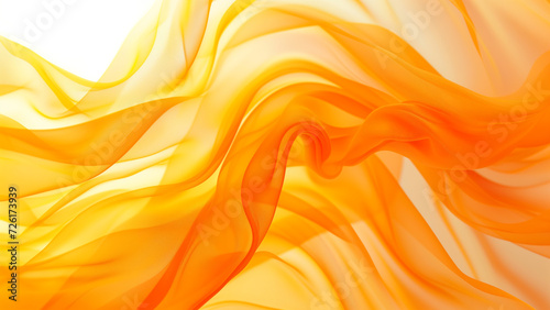 An Orange and Yellow Abstract Wave