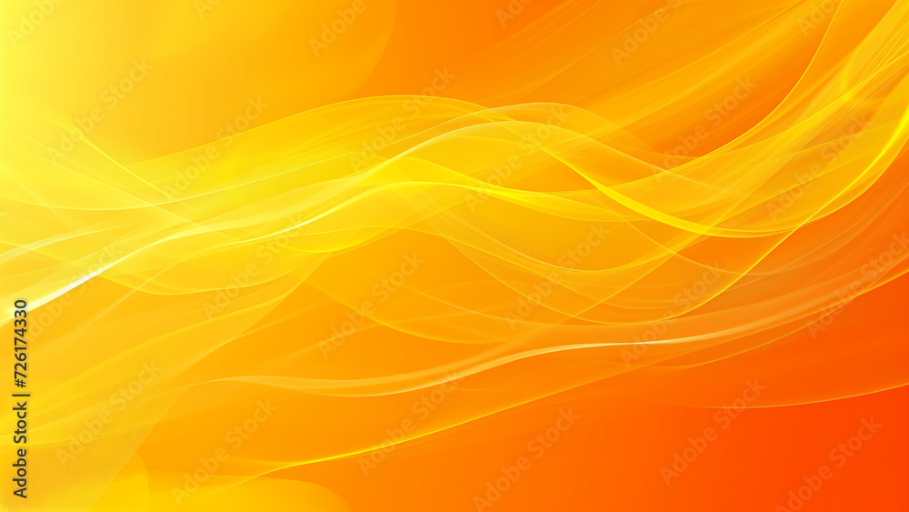Abstract Waves in Orange and Yellow Abstract Waves in Orange and Yellow