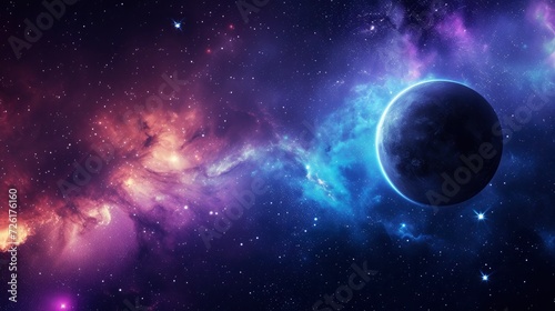 Cosmic Expanse, A Captivating Space Background, Unveiling the Vastness and Beauty of the Universe.