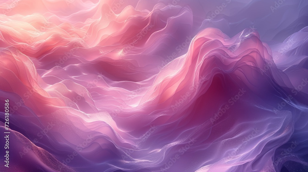 Abstract wavy background. 3d rendering, 3d illustration. - Generative AI