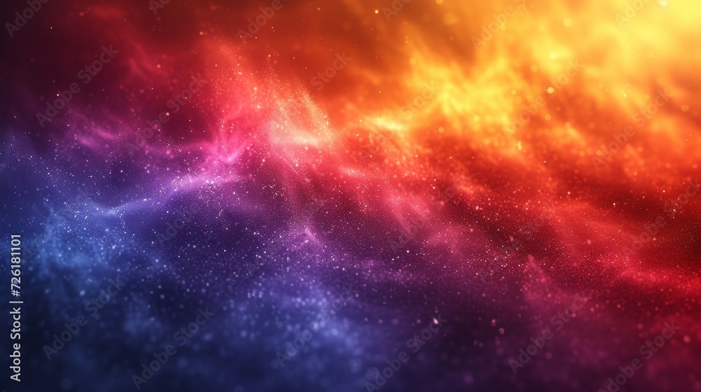 Abstract background with bokeh defocused lights and stars. 3d rendering - Generative AI