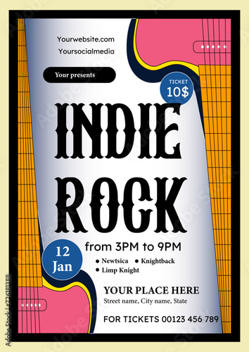 Indie Rock Music Flyer