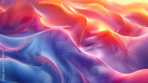 Abstract wavy background. 3d rendering, 3d illustration. - Generative AI