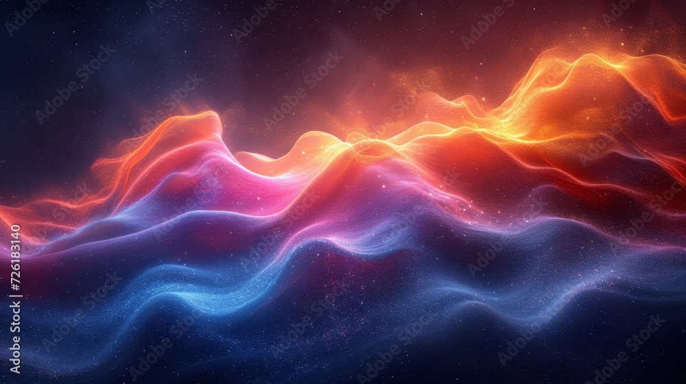 Abstract background with dynamic waves. 3d rendering, 3d illustration. - Generative AI Abstract background with dynamic waves. 3d rendering, 3d illustration. - Generative AI