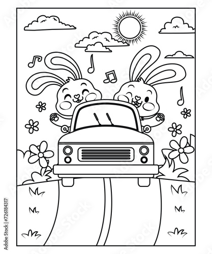 easter coloring page for kids