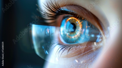 Augmented Reality Eye Close-Up