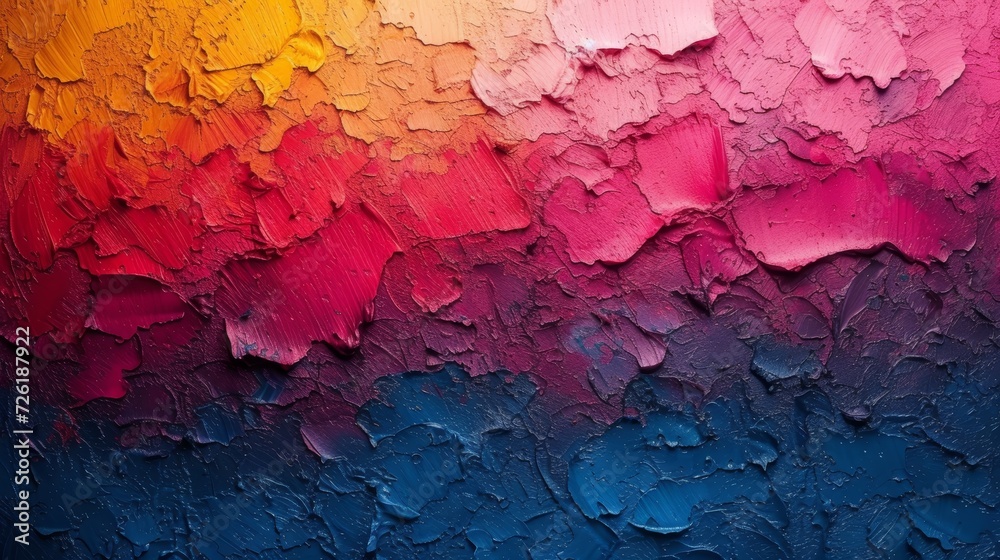Abstract oil painting background. Colorful texture. Oil painting on canvas. - Generative AI