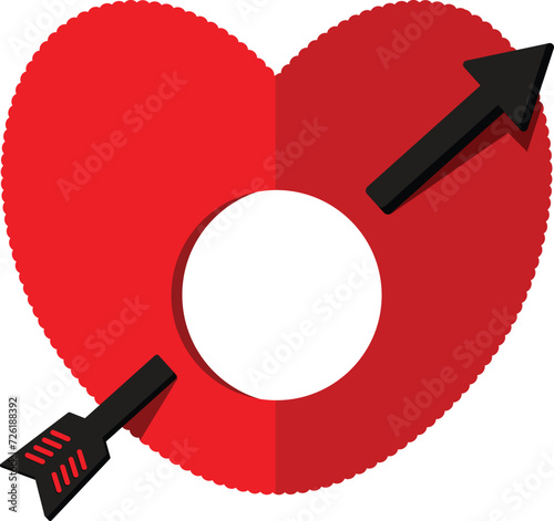 Heart hat illustration,
Heart emerging from a hat,
Romantic headwear art