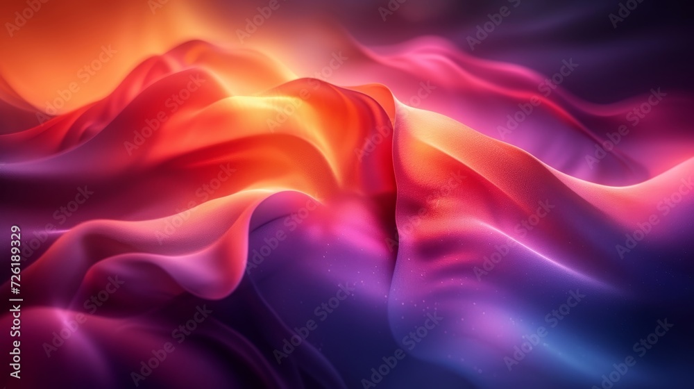 Abstract wavy background with glowing lines. 3d rendering, 3d illustration. - Generative AI Abstract wavy background with glowing lines. 3d rendering, 3d illustration. - Generative AI