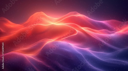 Abstract background with dynamic particles. 3d rendering, 3d illustration. - Generative AI