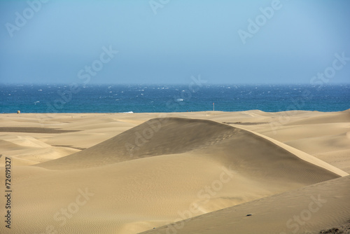 Sand dunes by the sea