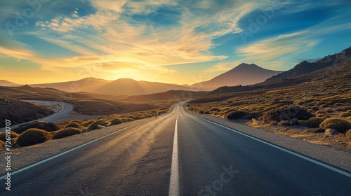 Spain Tnereife Empty road