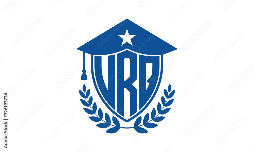 URQ three letter iconic academic logo design vector template. monogram, abstract, school, college, university, graduation cap symbol logo, shield, model, institute, educational, coaching canter, tech URQ three letter iconic academic logo design vector template. monogram, abstract, school, college, university, graduation cap symbol logo, shield, model, institute, educational, coaching canter, tech