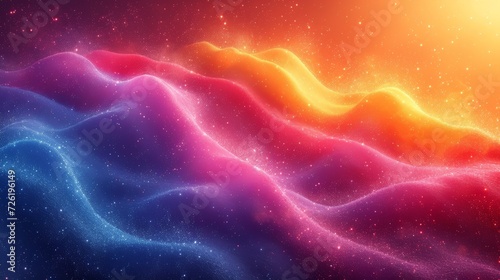 Abstract background with dynamic waves. illustration. Futuristic technology style. - Generative AI