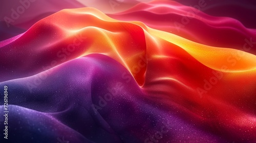 Abstract colorful background with dynamic waves. 3d rendering, 3d illustration. - Generative AI