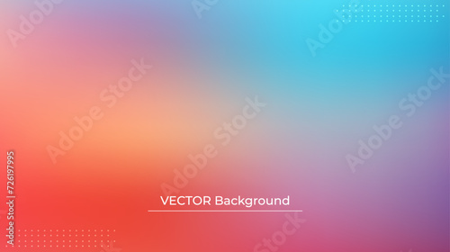 Abstract blurred gradient mesh background in bright rainbow colors. Colorful smooth banner template. Easy editable soft colored vector illustration in EPS10 without transparency. photo