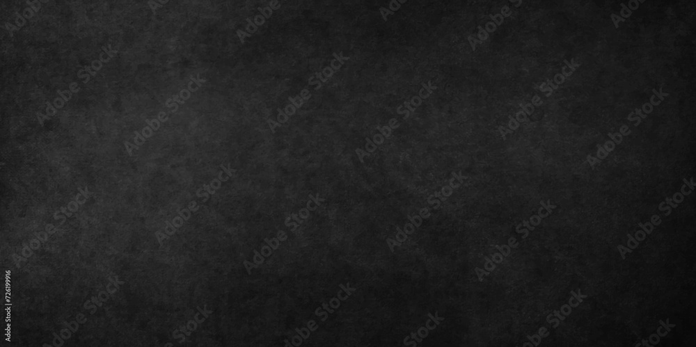 Dark Black background texture, old vintage charcoal black backdrop paper with watercolor. Abstract background with black wall surface, black stucco texture. Black gray satin dark texture luxurious.