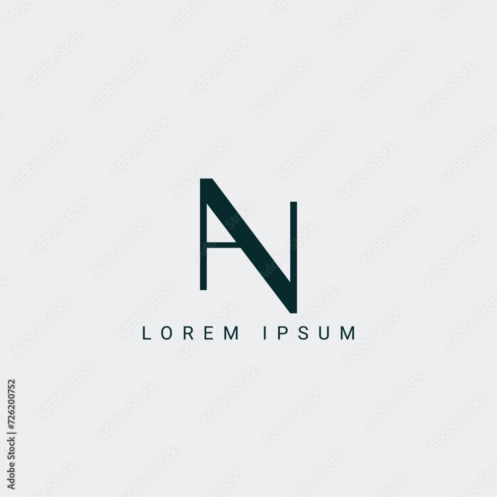 Alphabet NA and AN illustration monogram vector logo template Alphabet NA and AN illustration monogram vector logo template