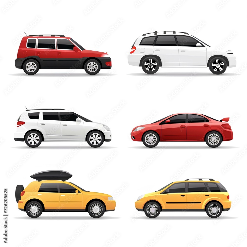 set of cars icons