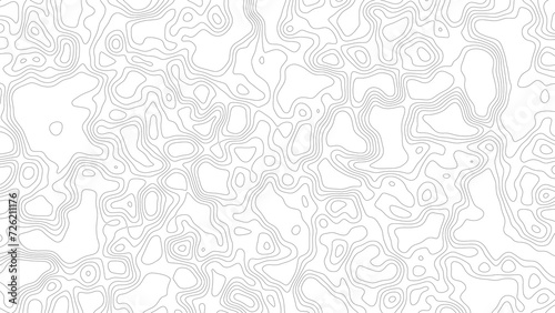 Abstract moving topographic map lines background.
