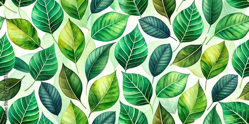 seamless pattern with leaves 