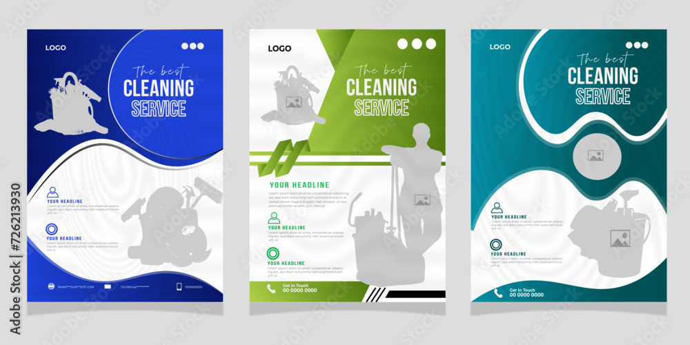 Free vector Cleaning Service Flyer Design Template