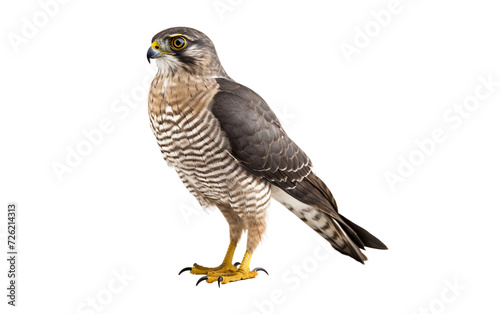 Beautiful Sparrowhawk Bird Isolated on Transparent Background PNG.