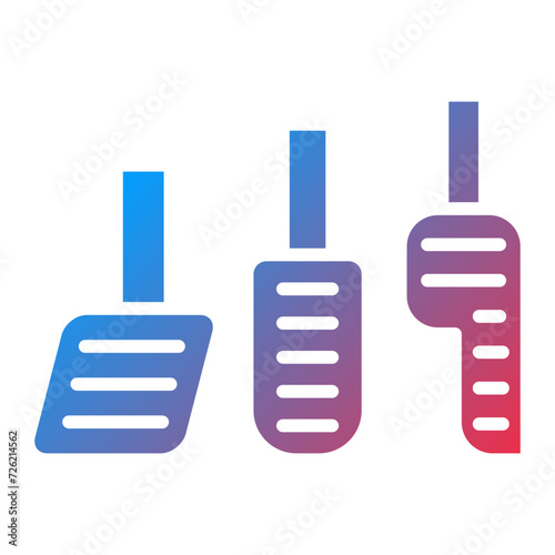 Car Pedal Icon Style