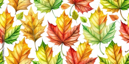 seamless pattern with leaves 
