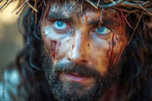 The crucifixion of Jesus Christ. Portrait