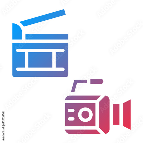 Film Set Icon Style