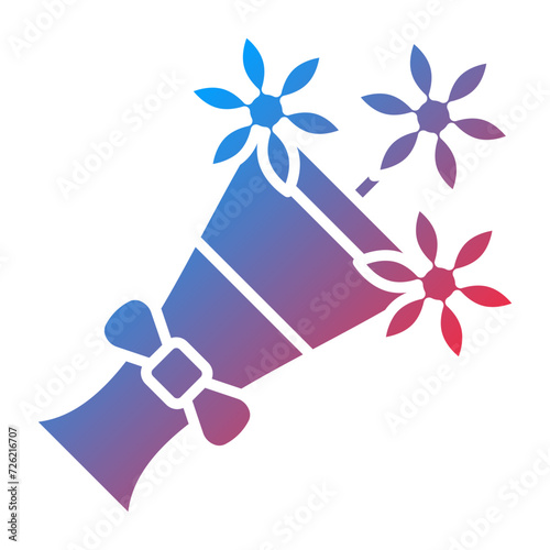 Flower Bouquet Icon Style