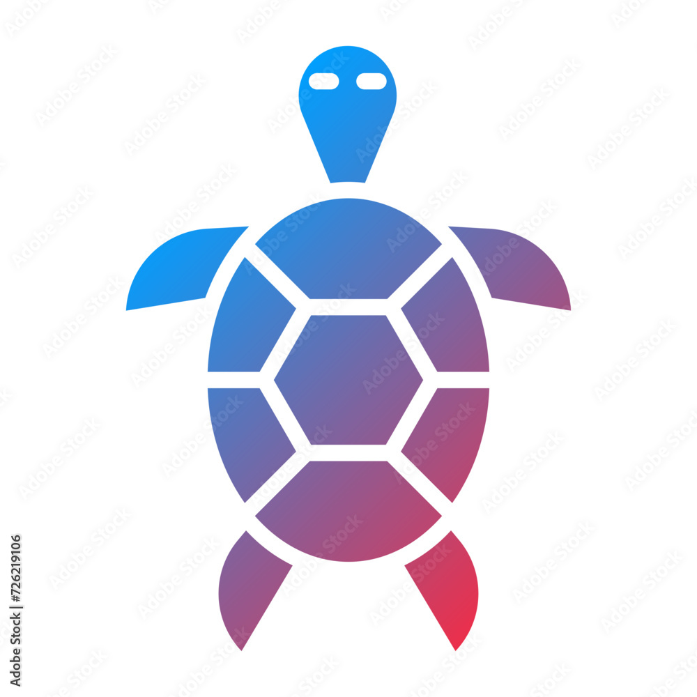 Obraz premium Turtle Icon Style