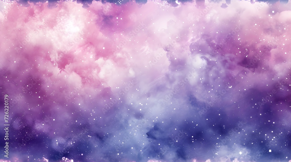 watercolor background stars and galaxies seamless pattern. watercolor background stars and galaxies seamless pattern.