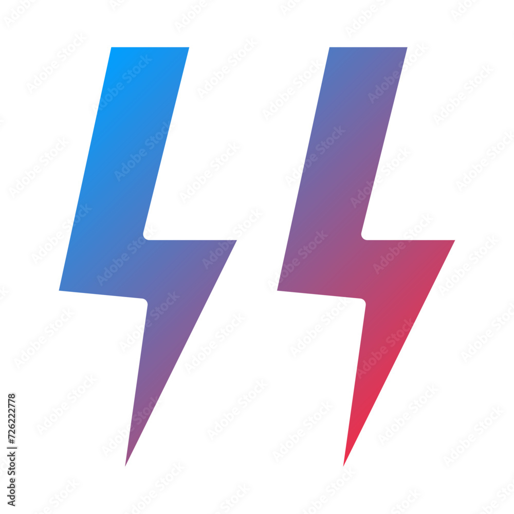 Fototapeta premium Electricity Icon Style